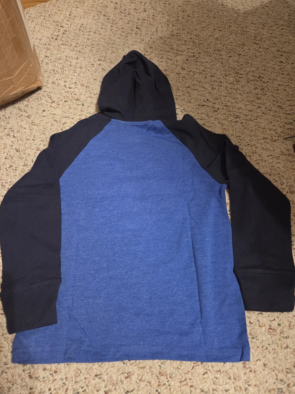 The Children's Place Blue & Black 'I'd Rather Be Gaming' Hooded Raglan